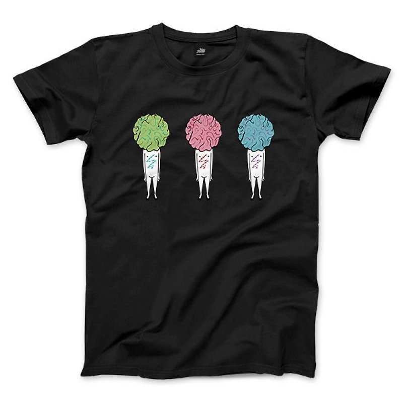 Thin Organ Man-Black-Unisex T-shirt - เสื้อยืดผู้ชาย - ผ้าฝ้าย/ผ้าลินิน สีดำ