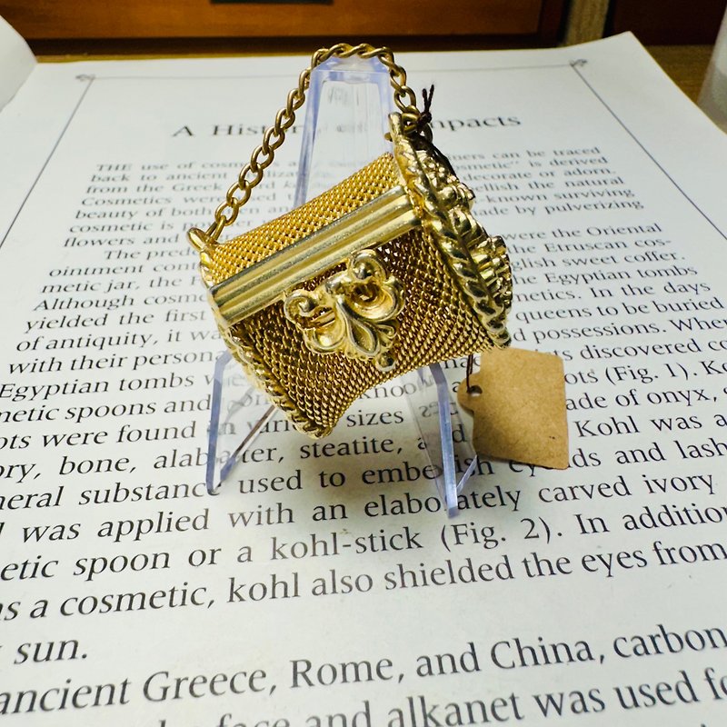 woven gold-plated small bag - Other - Other Metals 