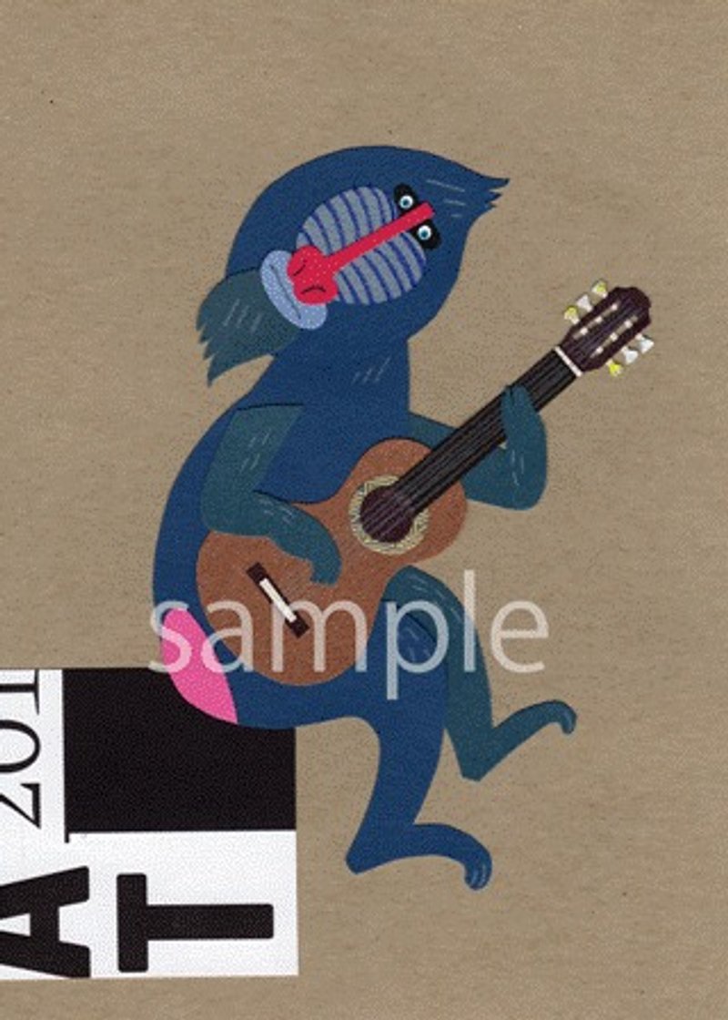 Pinkoi Proxy Purchase - "Classical Guitarist" Postcards Set of 2 - Cards & Postcards - Paper 