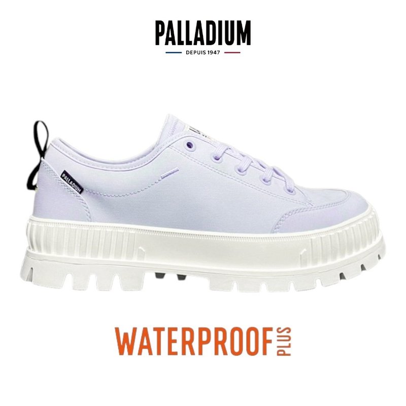PALLADIUM PALLASHOCK LO WP+厚底巧克力低筒防水靴 藍紫 74408 - 雨鞋/防水鞋 - 其他材質 