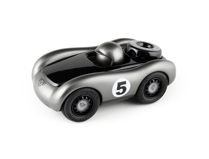 Playforever streamlined racing car (Silver black) Viglietta - Items for Display - Plastic 
