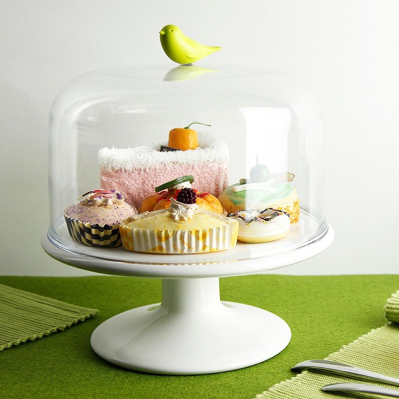 QUALY Little Bird Snack Stand M - เครื่องครัว - พลาสติก สีเขียว