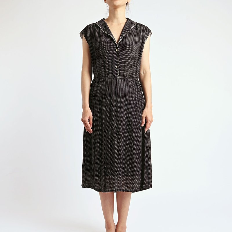 Vintage Japan Dress - ชุดเดรส - วัสดุอื่นๆ สีดำ