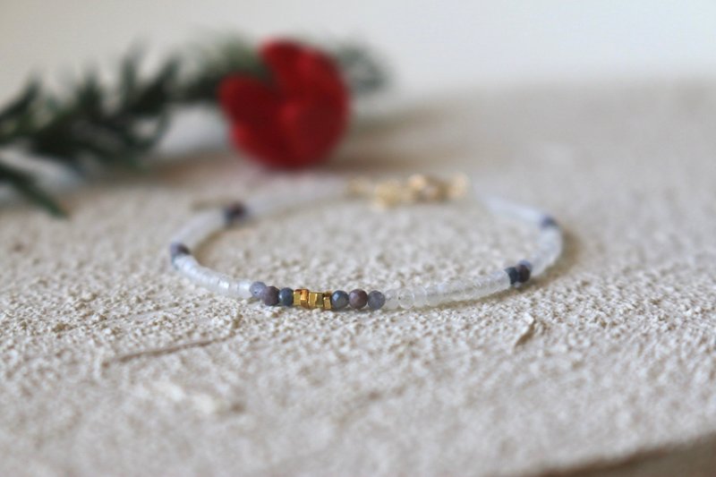 Bracelet December Birthstone Transformation New Beginning Tanzanite Natural Stone- Vibe - - Bracelets - Gemstone Blue