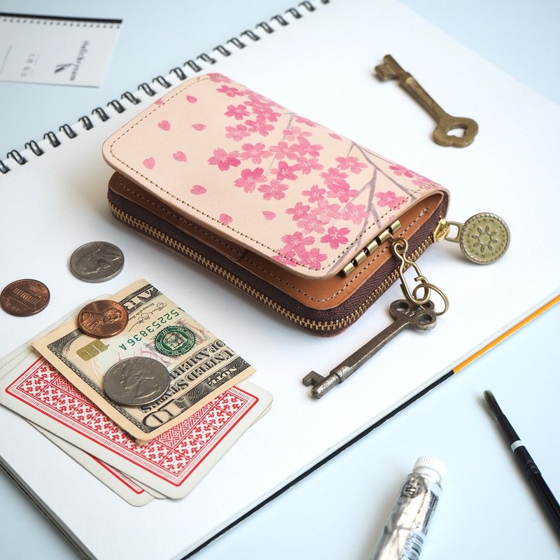 Key wallet / Sakura - กระเป๋าสตางค์ - หนังแท้ 