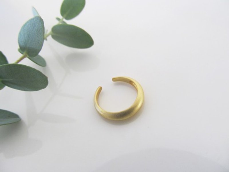 Golden crescent ear cuff - Earrings & Clip-ons - Sterling Silver 