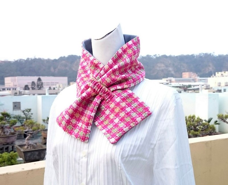 Adjustable short warm scarf scarves .scarf double-sided color adults. Children are applicable*SK* - Scarves - Wool 
