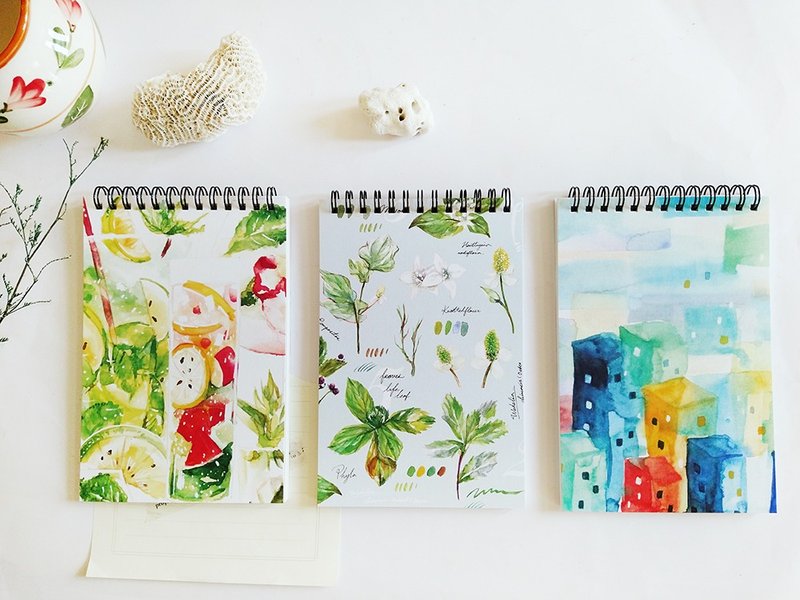 Flip-up coil blank notebook - สมุดบันทึก/สมุดปฏิทิน - กระดาษ สีน้ำเงิน