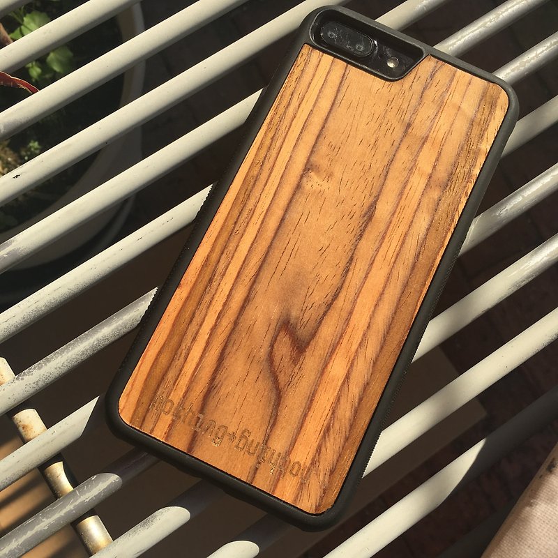 Soft wood iPhone case - เคส/ซองมือถือ - ไม้ สีส้ม