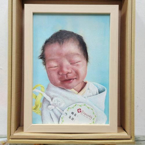 Silvia.painting.house 精緻手繪油畫 寶寶記畫 客製款 獨一無二