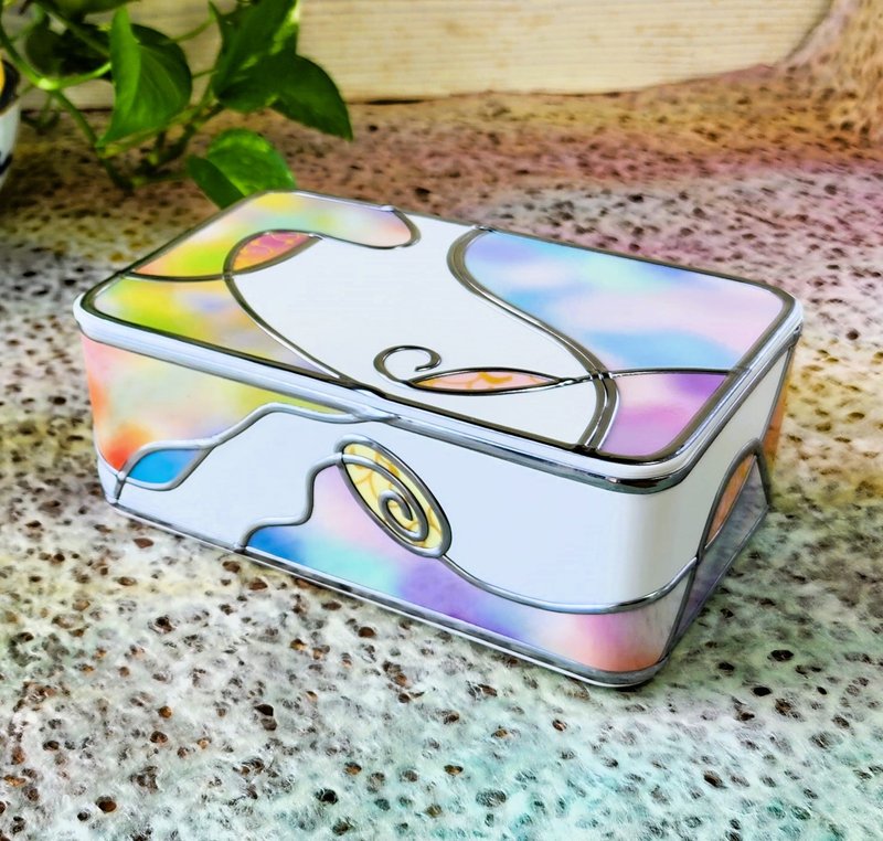 Order  Spring Haze  Glass Art  Disinfection Wet Sheet Case - Tissue Boxes - Acrylic Multicolor