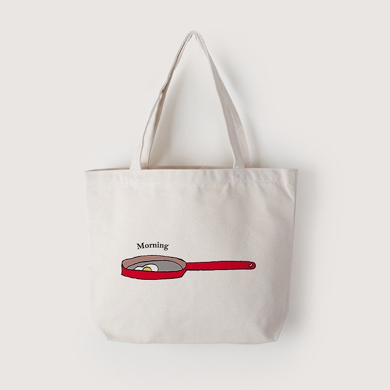Tote bag-Morning egg - Messenger Bags & Sling Bags - Cotton & Hemp 