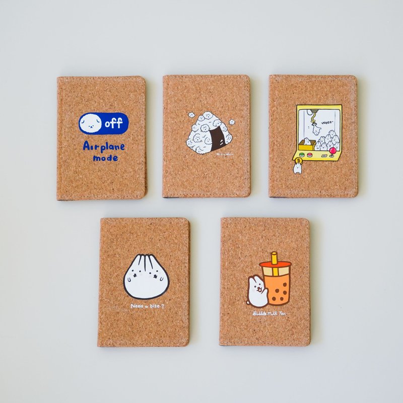 Mochi Rabbit eco-friendly cork passport cover - ที่เก็บพาสปอร์ต - ไม้ก๊อก สีนำ้ตาล