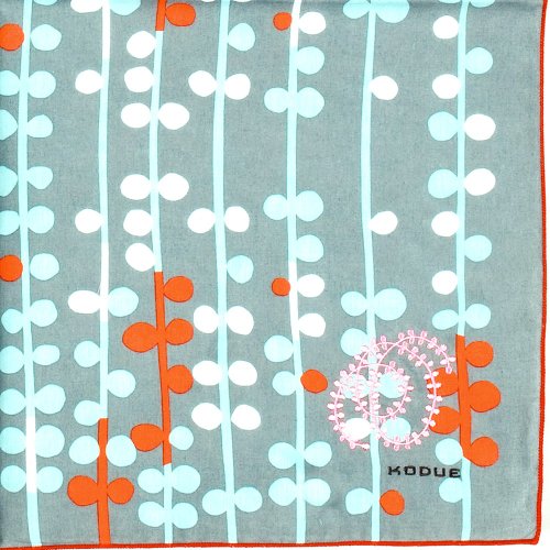 Chouettehome HBK刺繡雙層手帕 豐年|48X48CM|低調質感|優雅耐看|日本製
