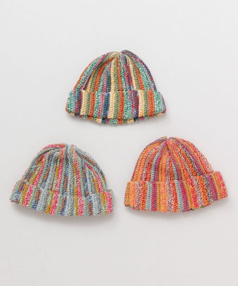 [Popular pre-order] Nepalese colorful blended knitted beanie hat (2 colors) NWWP5111 - Hats & Caps - Other Materials 