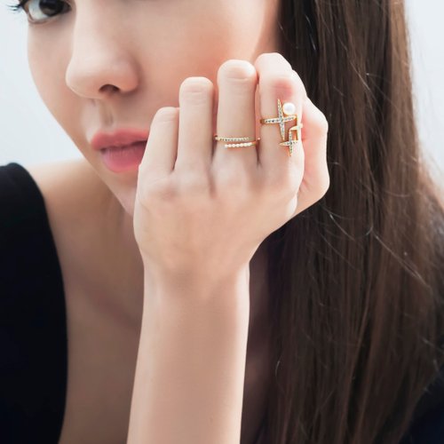 Belinda Jewelry 輕珠寶 流星戒指 | 14K注金 | 免運 | Belinda輕珠寶