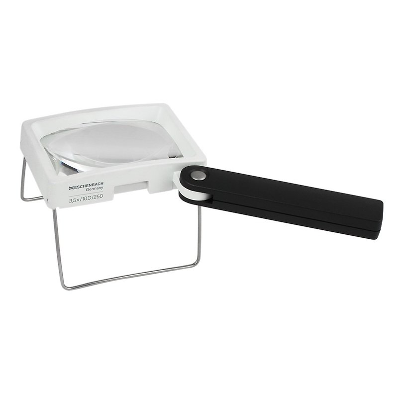 3.5x/10D/75x50mm Handheld/Standing Dual Purpose Aspheric Magnifier Made in Germany 203405 - Other - Acrylic Black