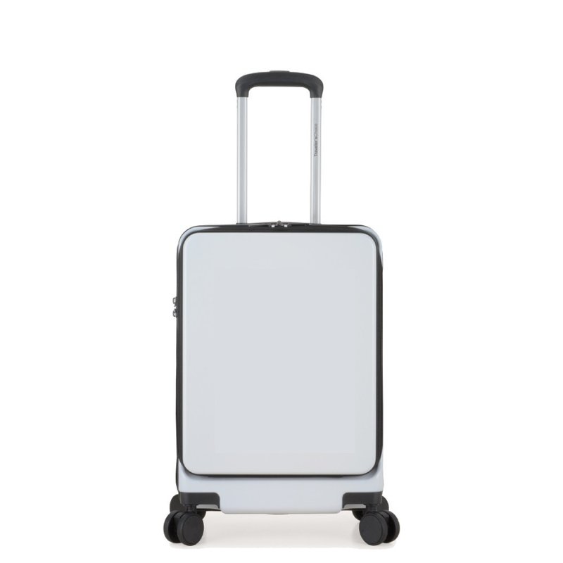 Traveler's Choice 21-Inch Front-Opening Zipper Luggage-Mirror White - กระเป๋าเดินทาง/ผ้าคลุม - พลาสติก ขาว