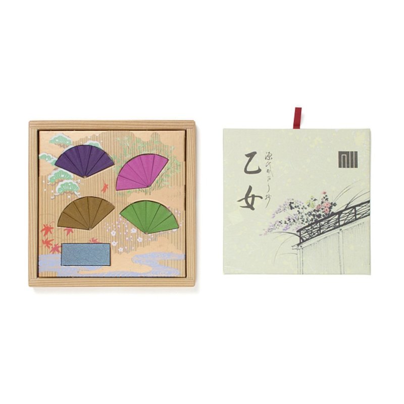 Japan [Shoeido] Otome Otome Triangular Incense from the Genji Series (with tray) - Fragrances - Concentrate & Extracts 