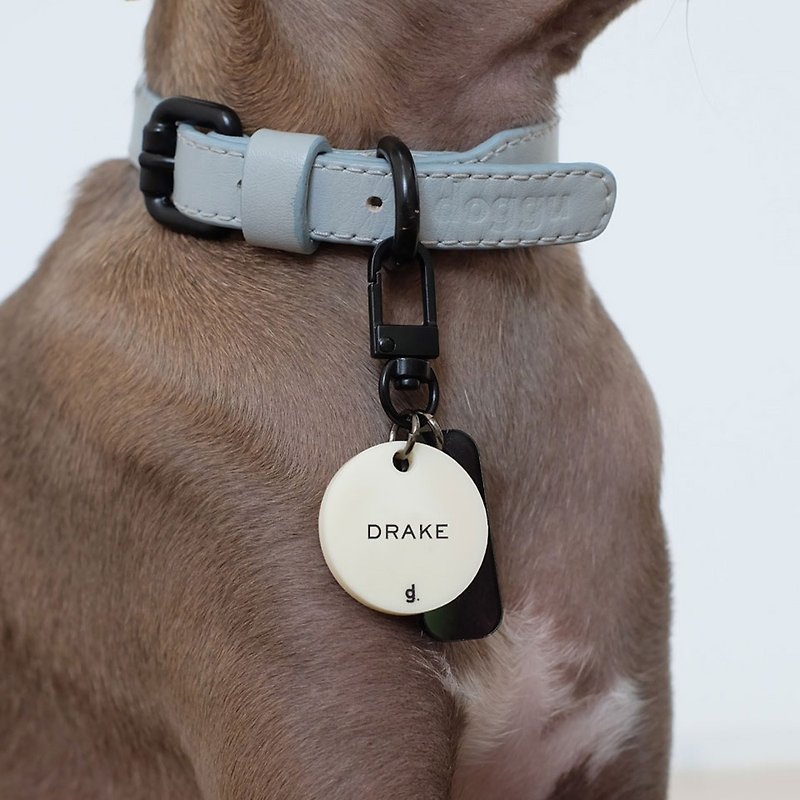 Personalised Urban Dog Tag - pet initials / pet name and owner phone number - Collars & Leashes - Waterproof Material 