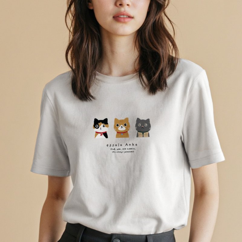 Essala T-Shirt - Anka05 - 女 T 恤 - 棉．麻 黑色