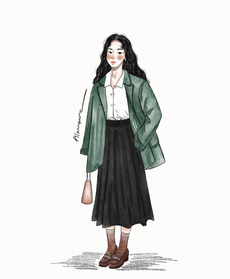 [Customized like color painting] Hand-painted style (coloring type) Please discuss with the designer before placing an electronic order - ภาพวาดพอร์ทเทรต/ภาพวาด/ภาพประกอบดิจิทัล - วัสดุอื่นๆ หลากหลายสี