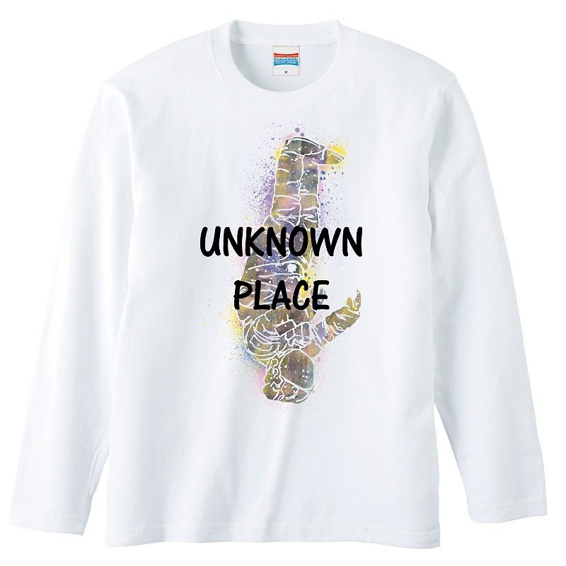 ロングスリーブTシャツ / Unknown place - Tシャツ メンズ - コットン・麻 ホワイト