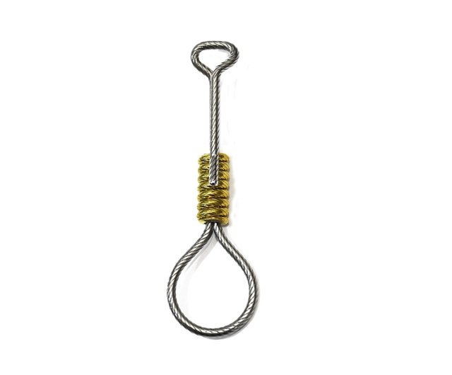 Hippodrome Studio Jeff Decker Roped Noose Brass Hanging Keyring