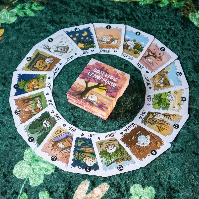 啵嘰部落格雷諾曼卡牌 Boji Blog Lenormand - 桌遊/牌卡 - 紙 