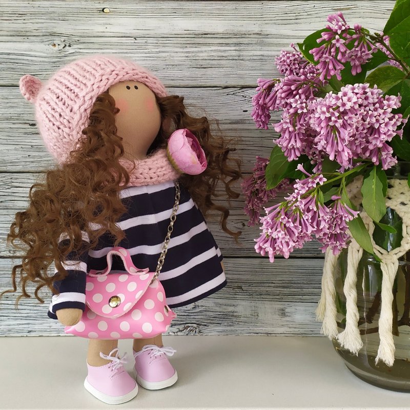 Textile interior doll/ Tilda doll/ Home decor - 玩偶/公仔 - 其他材質 多色