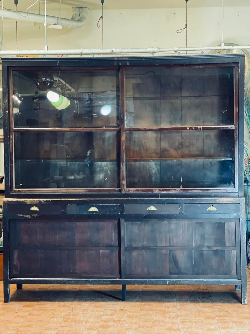 Large cypress wood display cabinet, can be divided into upper and lower cabinets - Other Furniture - Wood 