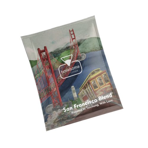 Brewsome Coffee 自家烘焙咖啡店 浸泡式咖啡包10入-淺焙 舊金山配方 San Francisco Blend