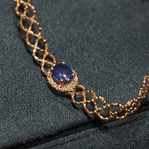 IRIZA Jewellery 18K金藍寶石蕾絲手鍊 Blue Sapphire Lace Bracelet
