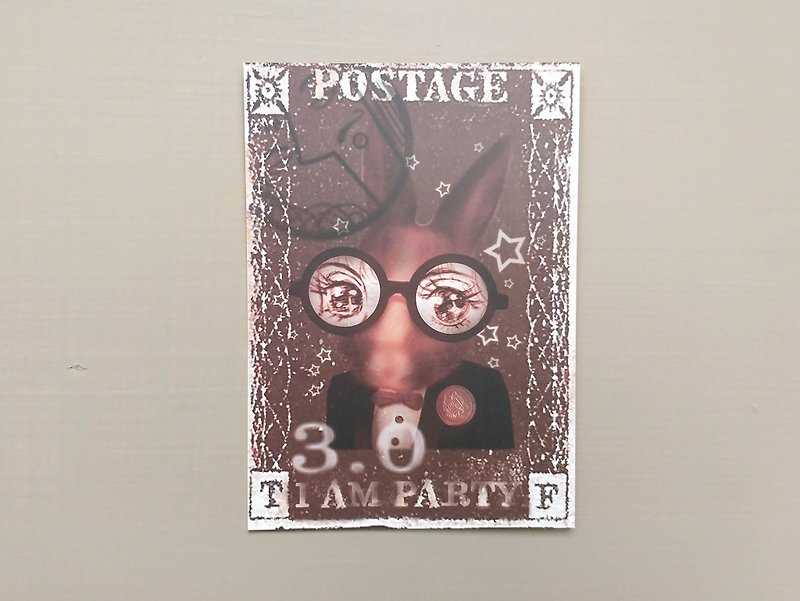 Postcard - การ์ด/โปสการ์ด - กระดาษ สีนำ้ตาล
