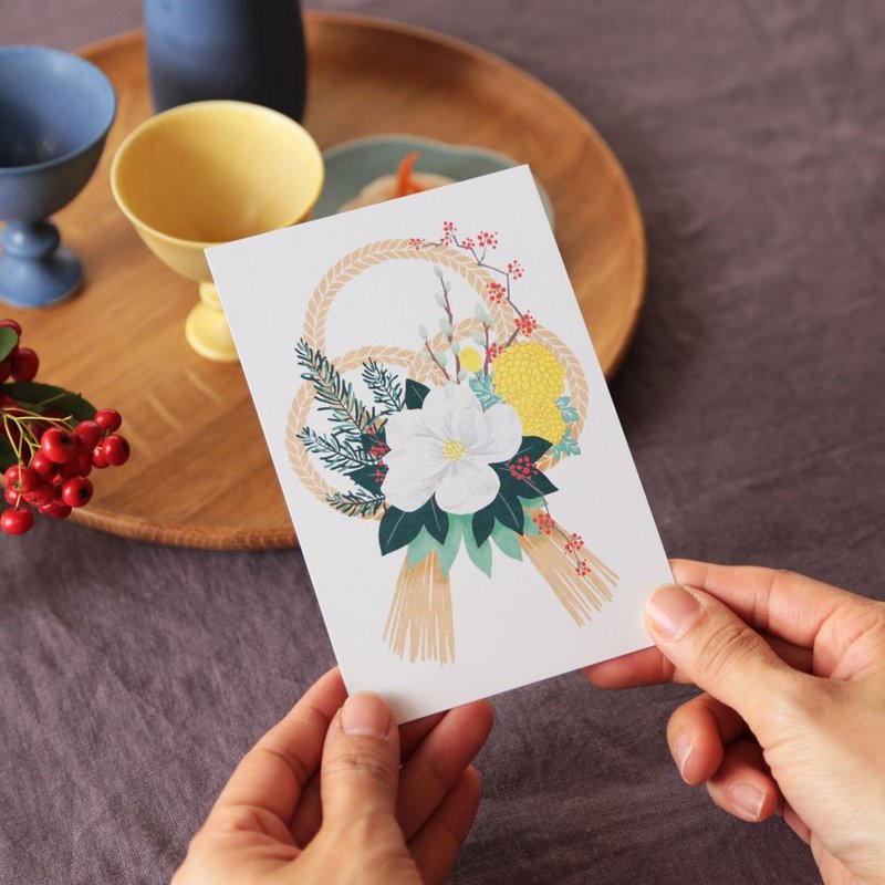 New Year's Card / White Flower - การ์ด/โปสการ์ด - กระดาษ ขาว