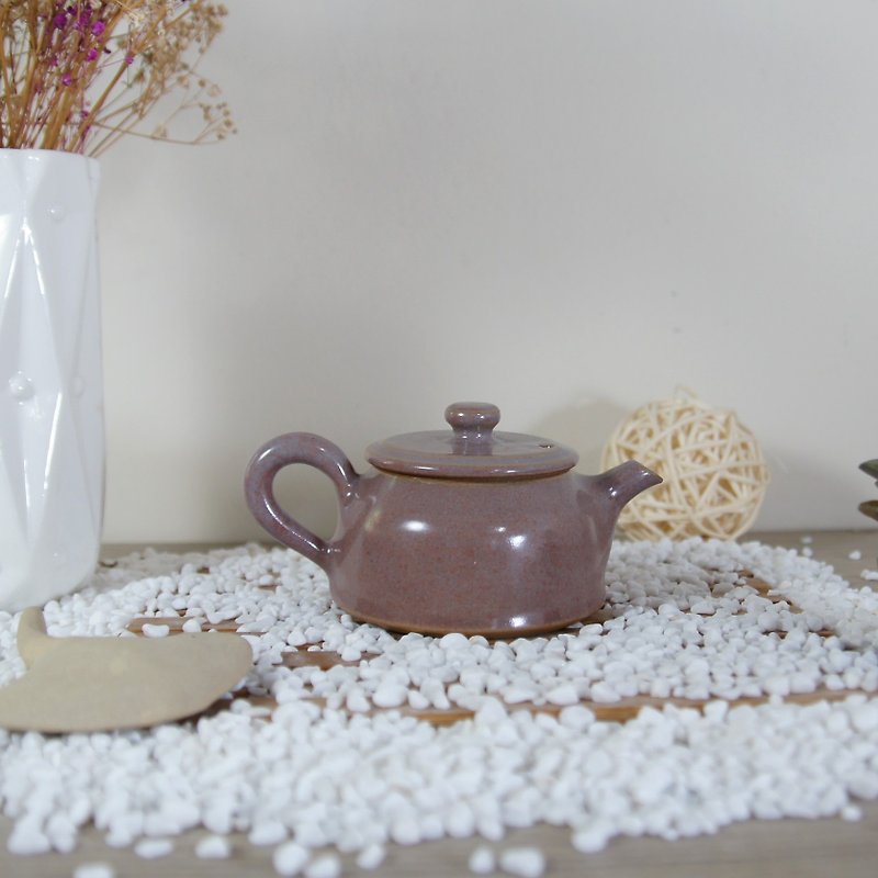 Powder Purple Teapot - Capacity about 80ml - ถ้วย - ดินเผา สึชมพู