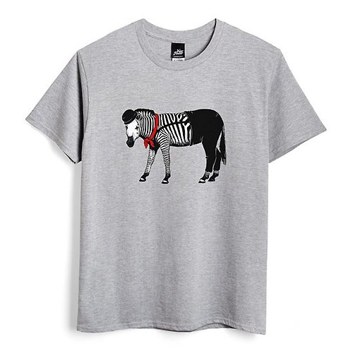 ViewFinder 斑馬的默劇 - 深麻灰 - 中性版T恤