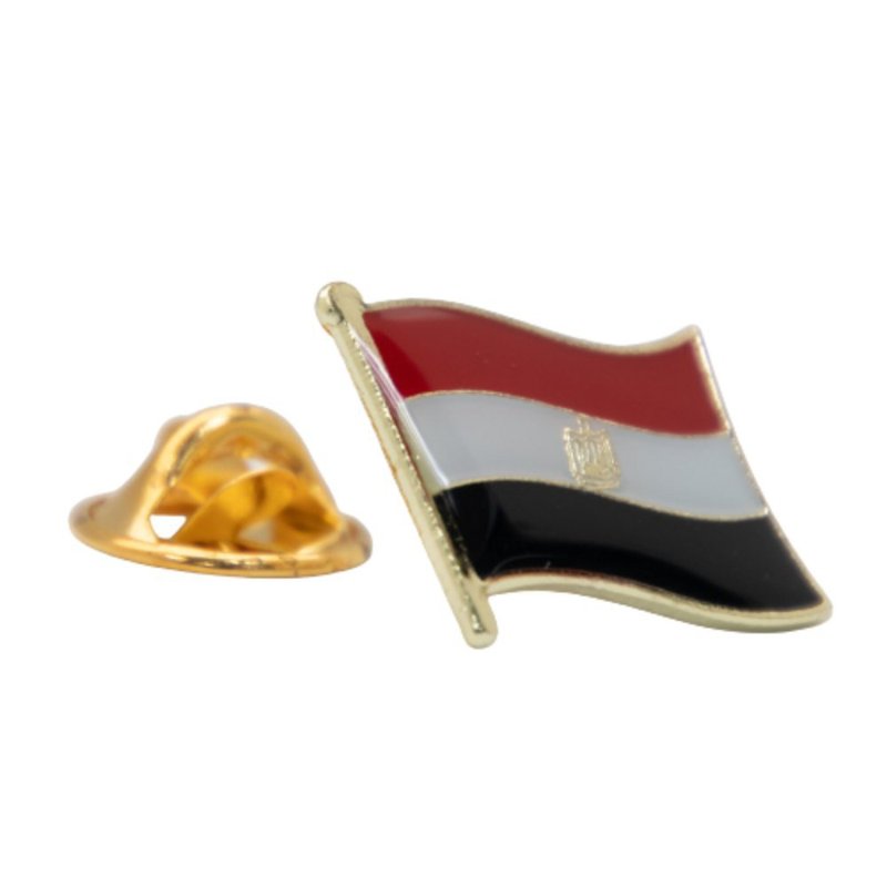 EGYPT 埃及國旗 國徽別針 金屬飾品 國旗別針 國徽胸章 國旗胸針 - 胸針 - 其他材質 多色