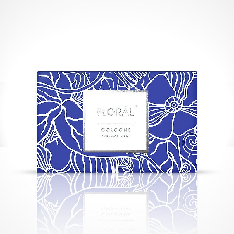 【FLORAL】(即期良品) 香水保濕皂 - 經典古龍水香 180g - 潔面/卸妝 - 其他材質 藍色