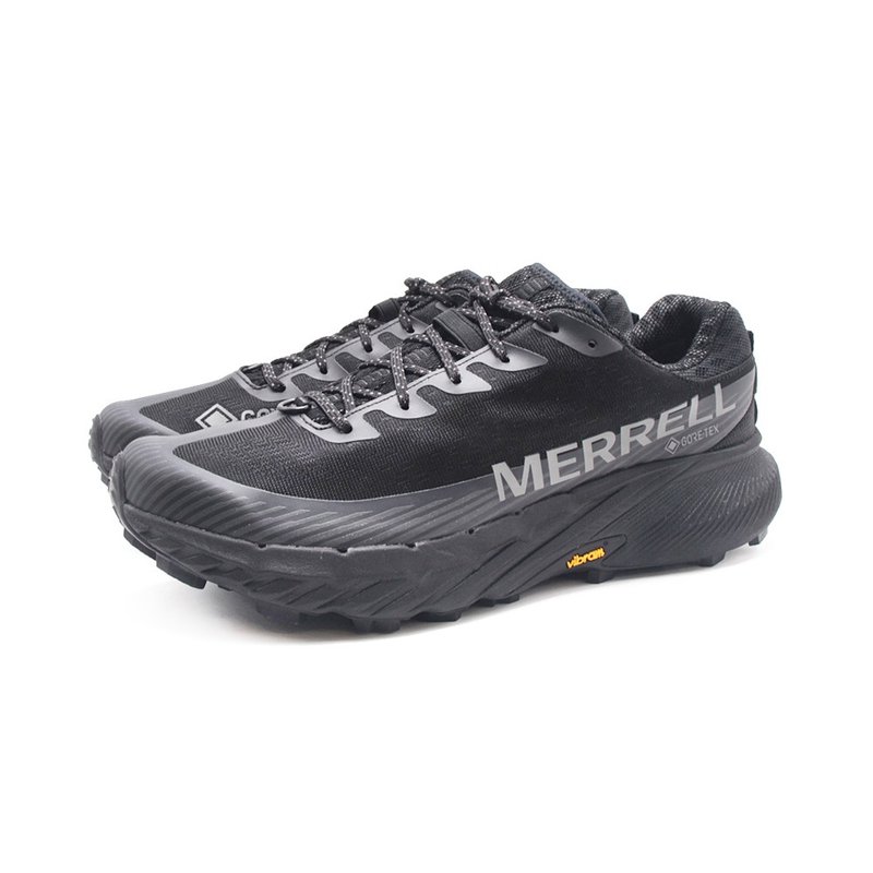 MERRELL AGILITY PEAK 5 GTX アウトドア フィットネス 女性用軽量ジョギング クロスカントリー シューズ -ブラック - スニーカー - 防水素材 