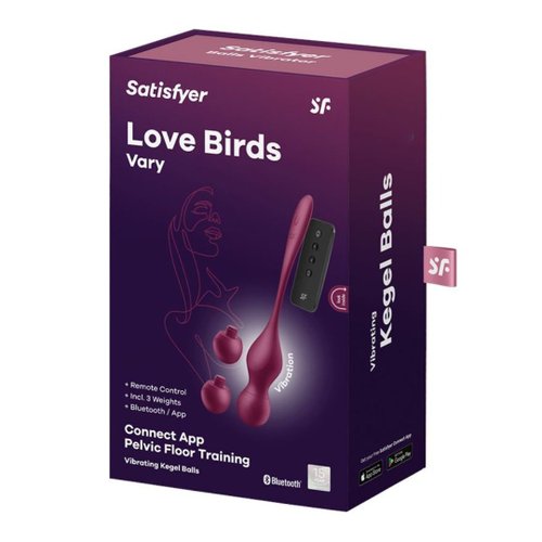 Pleasure Point 喜穴 Love Birds Vary 手機智慧遙控【漸進式負重】震動縮陰球套裝