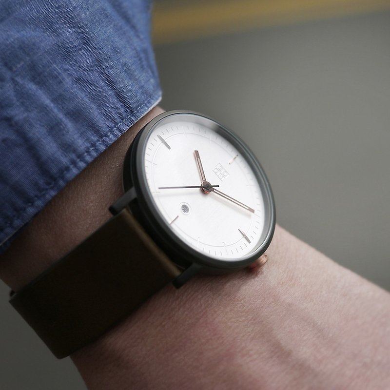 STAGE 3864 watch - White - Men's & Unisex Watches - Genuine Leather White