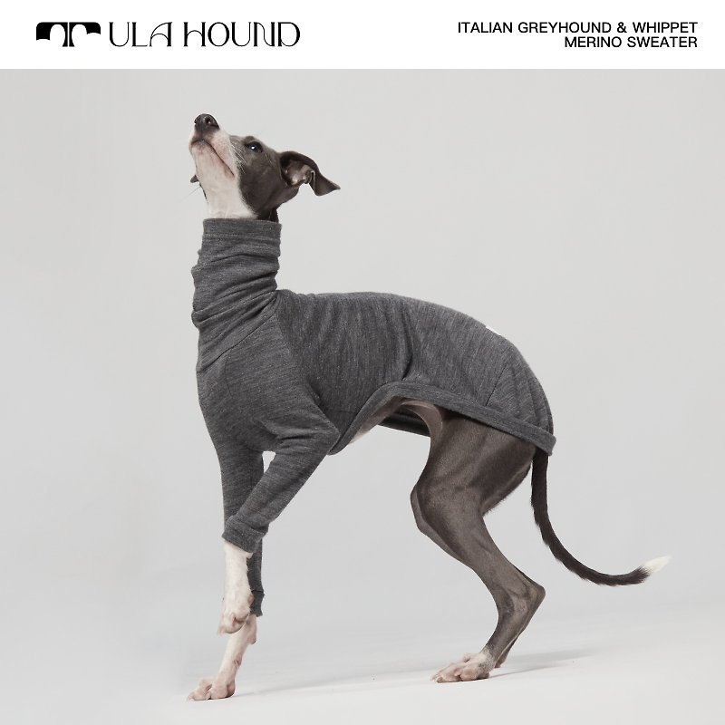Ula Hound merino turtleneck sweater - ชุดสัตว์เลี้ยง - ขนแกะ หลากหลายสี