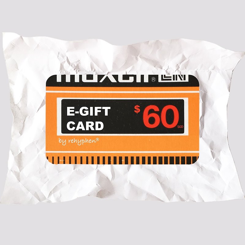 Gift Card | Electronics | E-gift card SGD60 | Gifts for Friends and Colleagues - อื่นๆ - วัสดุอื่นๆ สีส้ม