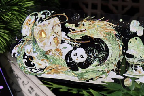 巫女sama事務所 慶端陽 () PET 紙膠帶 貝殼光 10米卷 (kiss-cut)