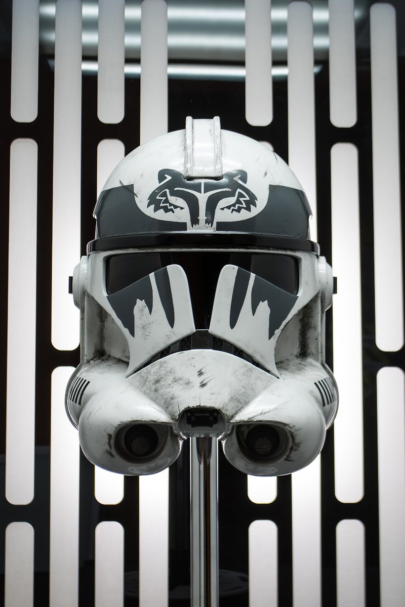Star Wars Clone trooper phase 2 Wolfpack BOOST helmet replica  battle damage ver