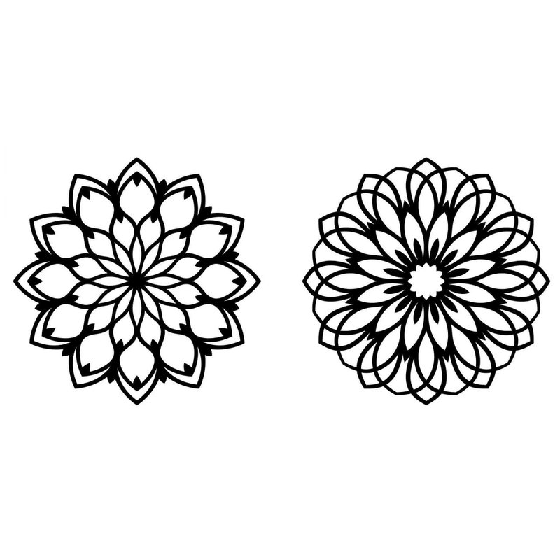 Flower mandala svg, floral mandala svg, flower mandala png, floral mandala png - 圖文模板設計 - 其他材質 