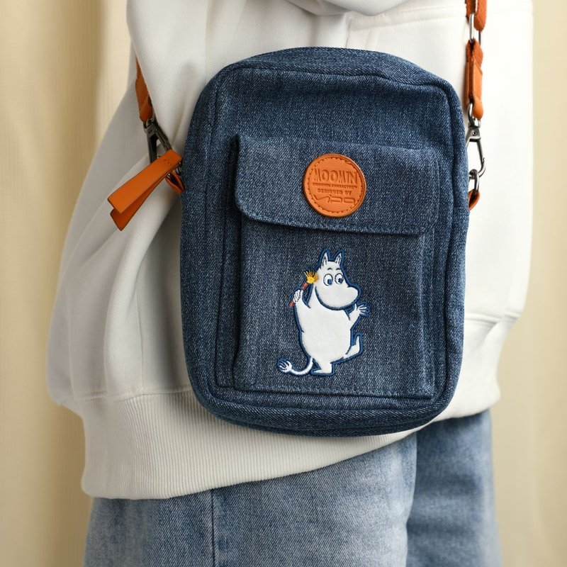 VIPO Moomin Bag - กระเป๋าแมสเซนเจอร์ - ผ้าฝ้าย/ผ้าลินิน 