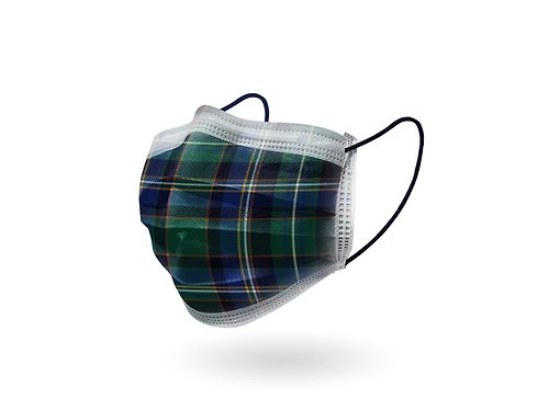 CHACER佳和口罩 兒童醫用口罩-蘇格蘭綠格紋(10片)