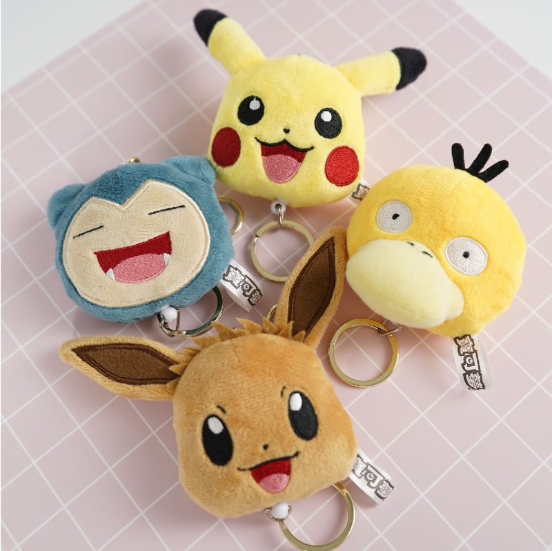 Pokémon big head retractable charm - the first generation (4 models in total) - ตุ๊กตา - เส้นใยสังเคราะห์ หลากหลายสี